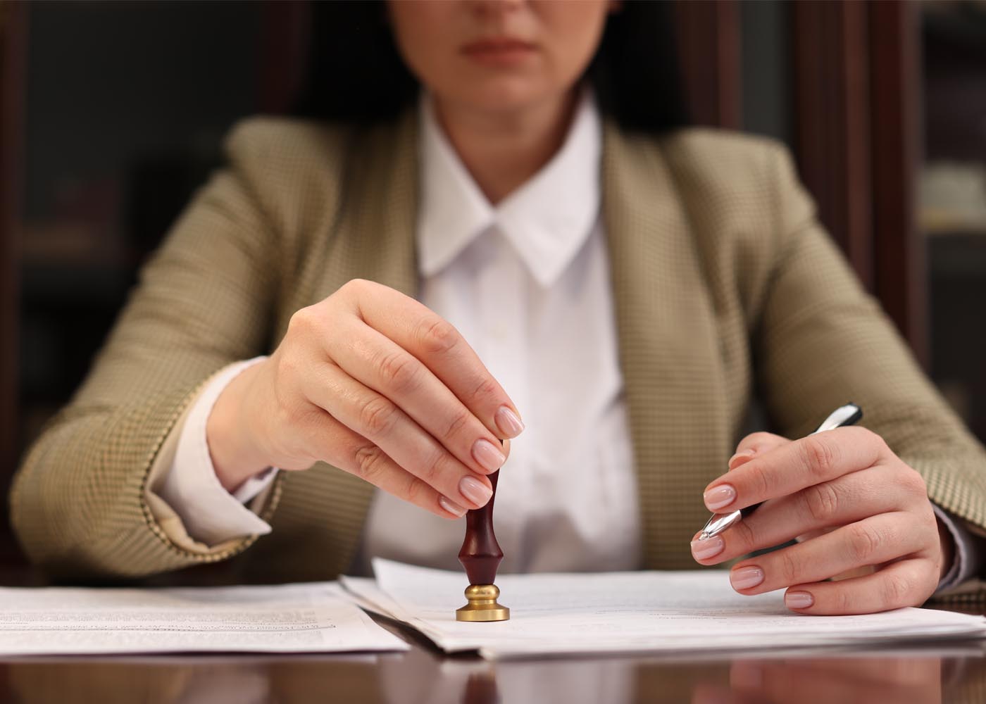 Wnętrze kancelarii notarialnej w Poznaniu